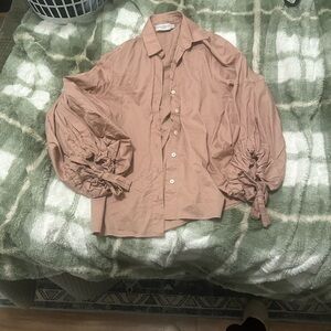 Harshmans Dust Pink Shirt from Anthropologie